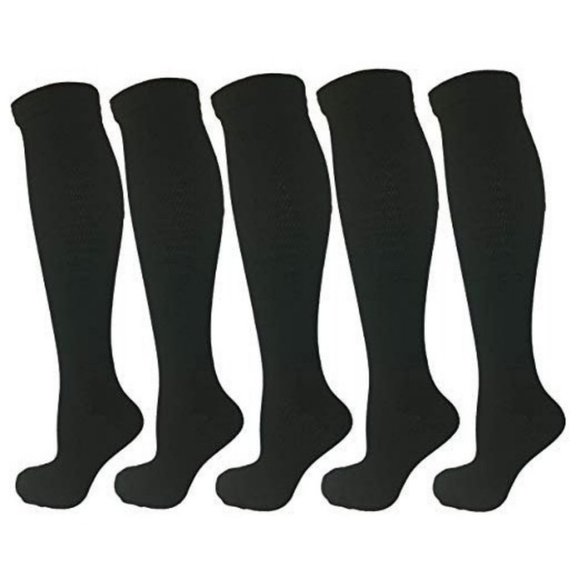 5 Pair Graduated Compression Socks, Moderate - Picture 1 of 3